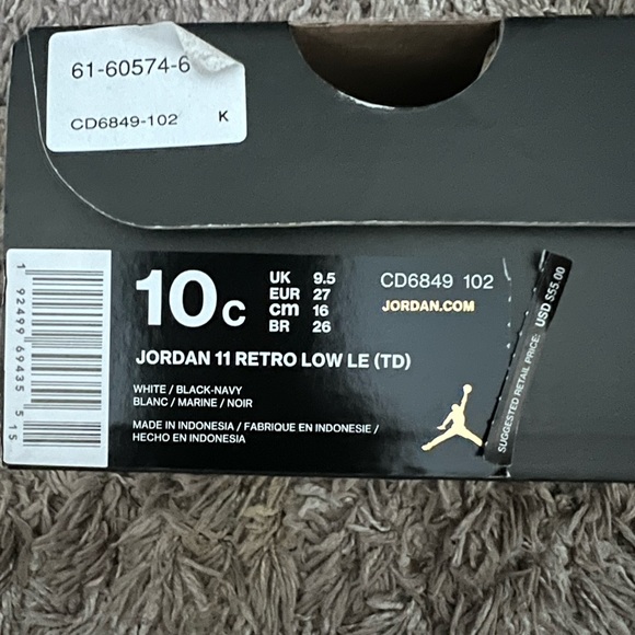 (TD) Air Jordan 11 Retro Low 'Navy Snakeskin' 2019 - Picture 1 of 8